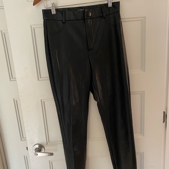 Zara Teen faux leather legging with button and zip - Picture 9 of 10
